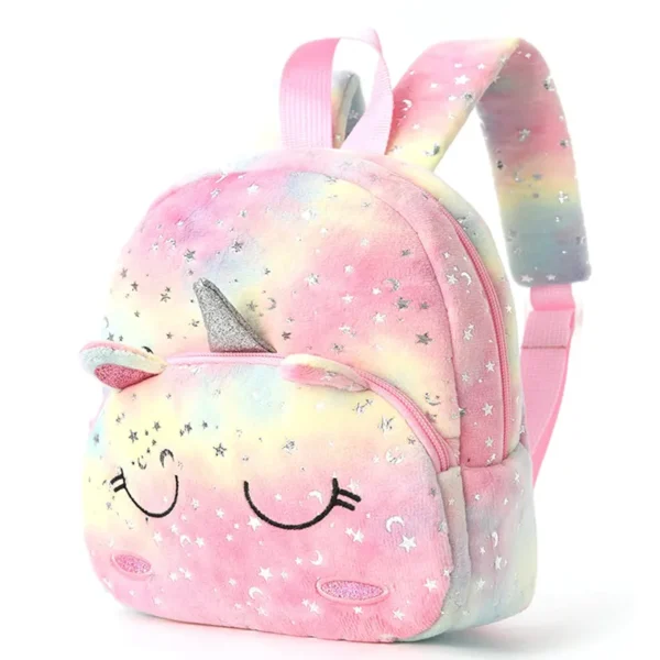 Colorfulplushunicornchildrensbackpackpink-4.webp