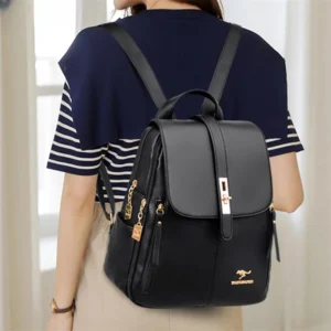Home Womens casual leather backpack